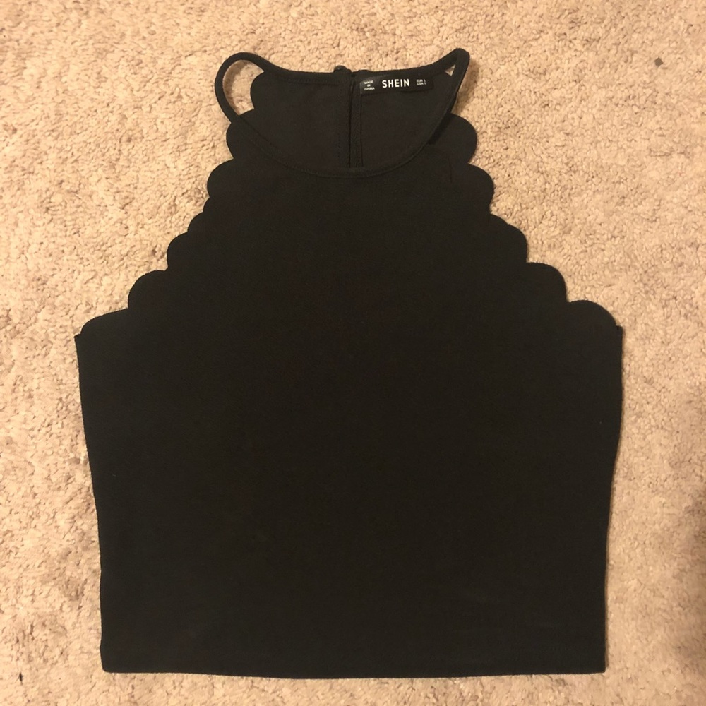 Scallop Halter Top